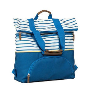 2-in-1 Backpack Tote - Navy/White